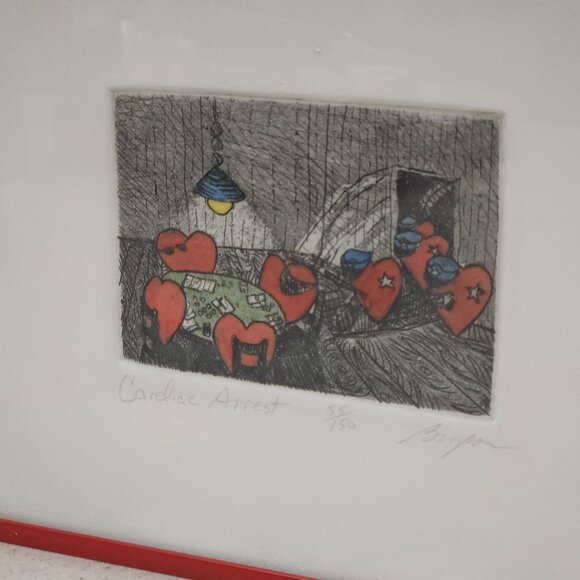 Bill Bryson Limited Art Prints - Signed & Numbered - Cardiac Arrest Heart Burn - Picture 3 of 12